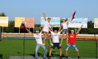 День Российского флага на стадионе "Руно" в Ипатово